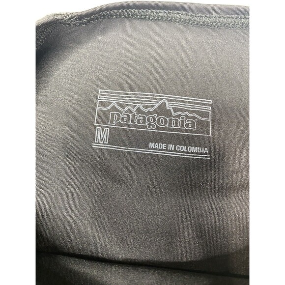 Patagonia Rashguard Top Women Size Medium Black/Green Pink Long Sleeve Nylon - Picture 4 of 10